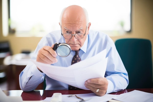 Image of seniors reviewing documents